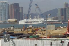 Hong Kong Island Victoria Harbour building site